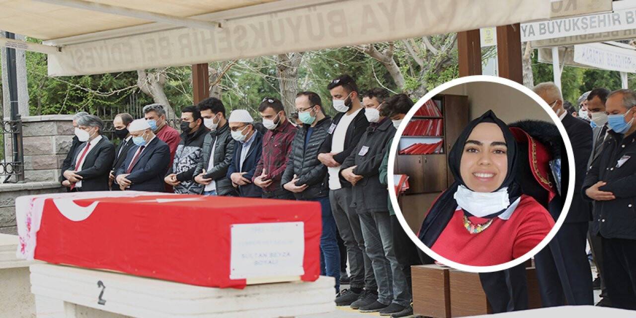 Konya'da Covid-19’dan hayatını kaybeden cumhuriyet savcısı son yolculuğuna uğurlandı