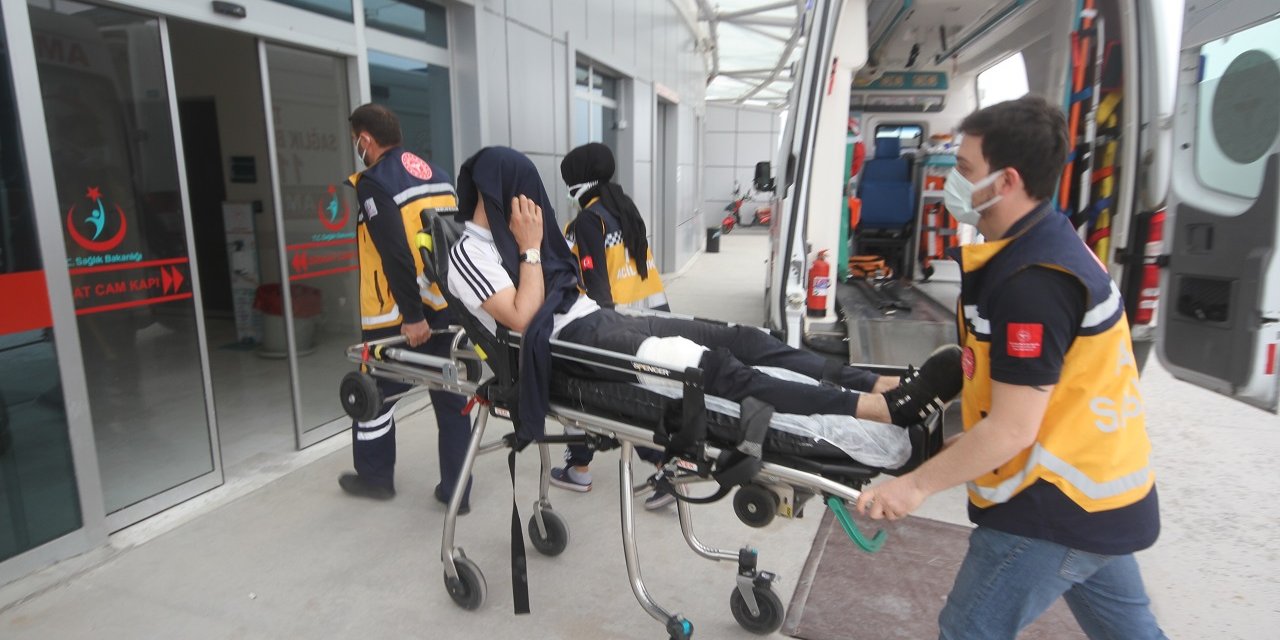 Konya'da bıçaklı saldırıya uğrayan kişi yaralandı