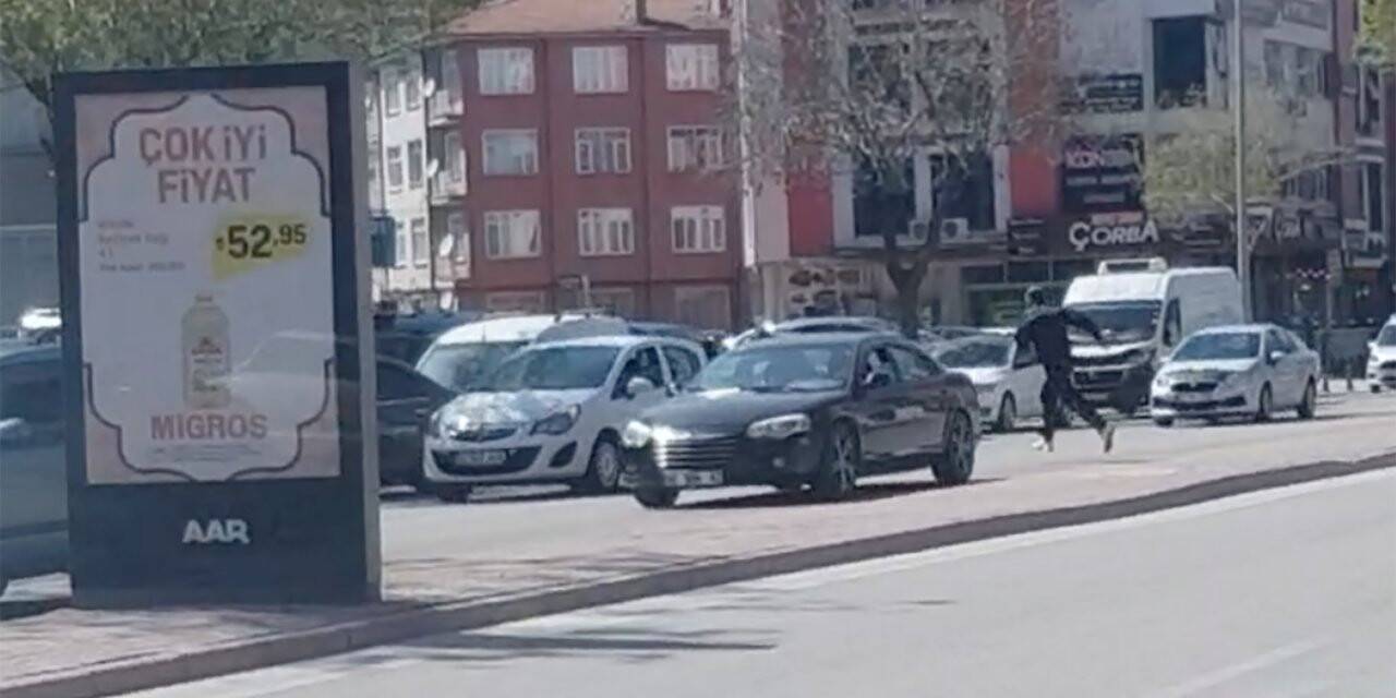 Konya'da polisten kaçmaya çalışan şüpheli, kovalamaca sonucu yakalandı