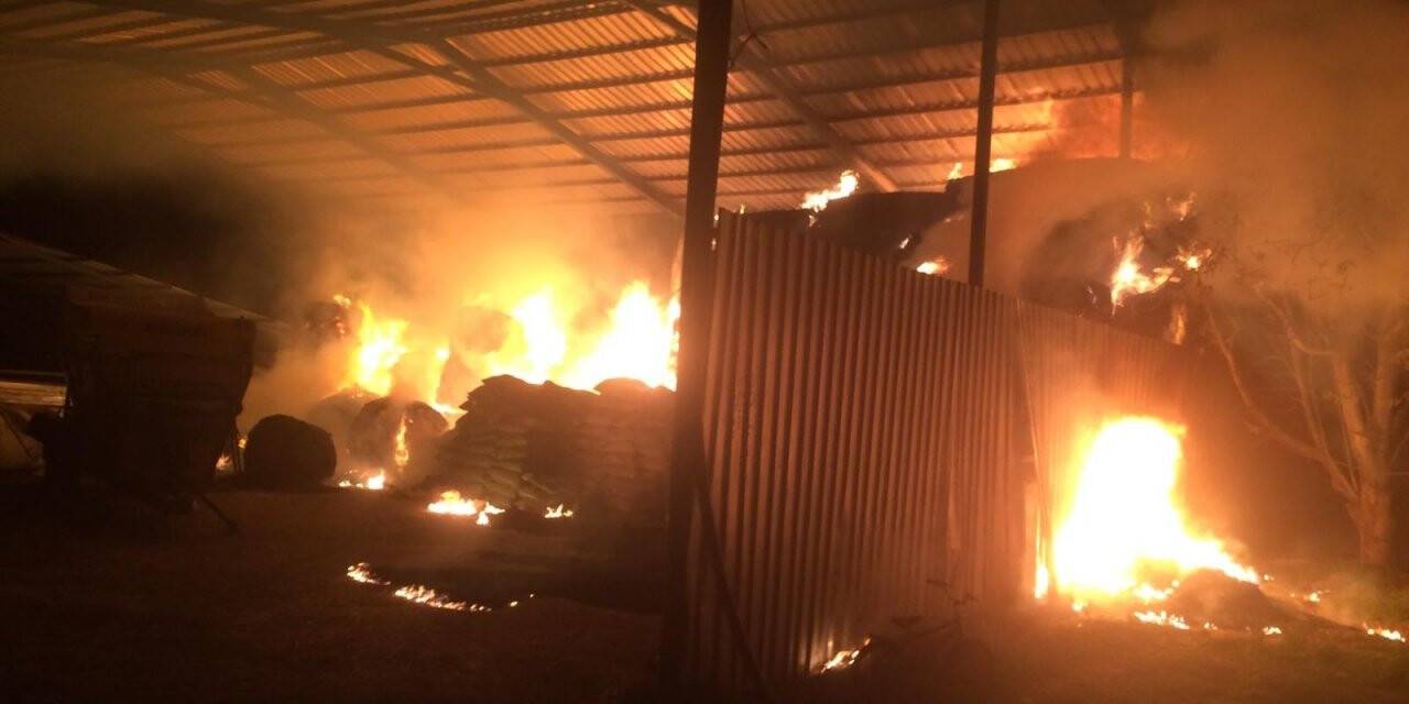 Konya’da çiftlikte korkutan yangın