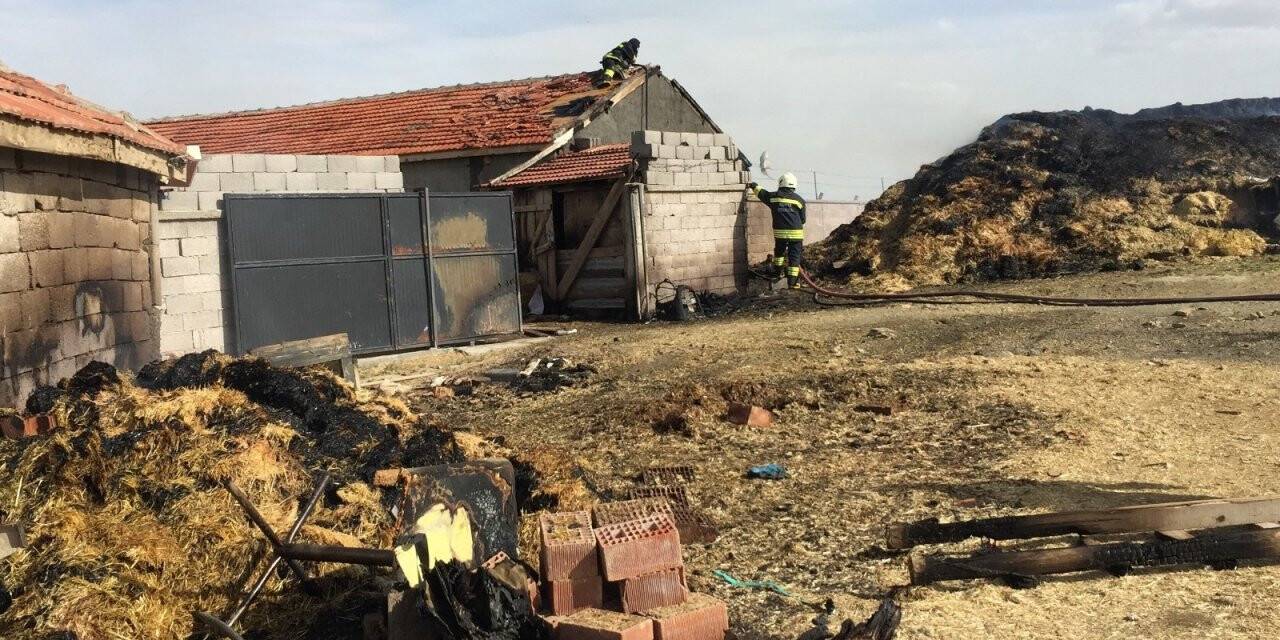Konya’da 3 bin 500 balya saman yandı