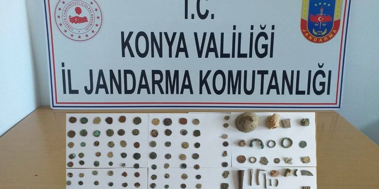 Konya'da 150 parça tarihi eser ele geçirildi