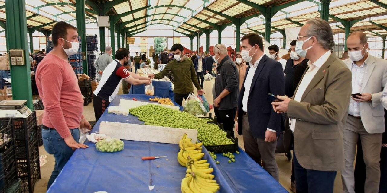 Başkan Kılca ve İlçe Kaymakamı Parlar, Pazar Yerlerini Denetledi