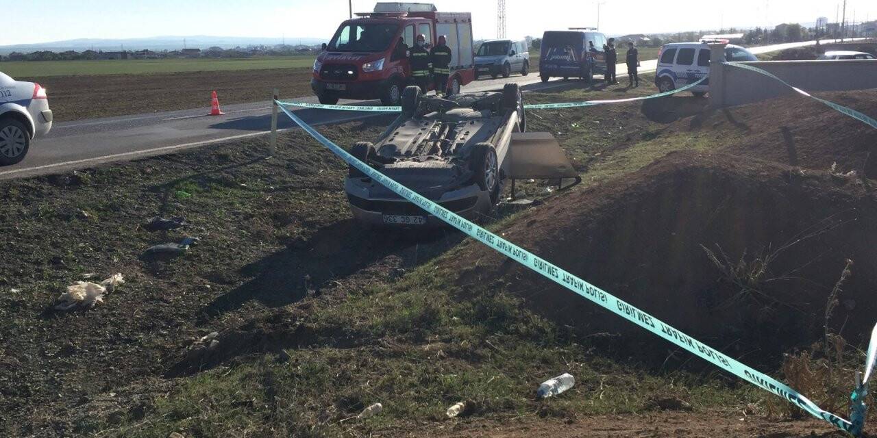 Konya'da kaza! Otomobil şarampole takla attı: 1 ölü