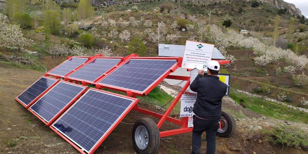 Konya çiftçisine taşınabilir enerji desteği