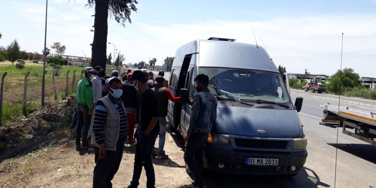 16 kişilik minibüsten 28 yolcu çıktı