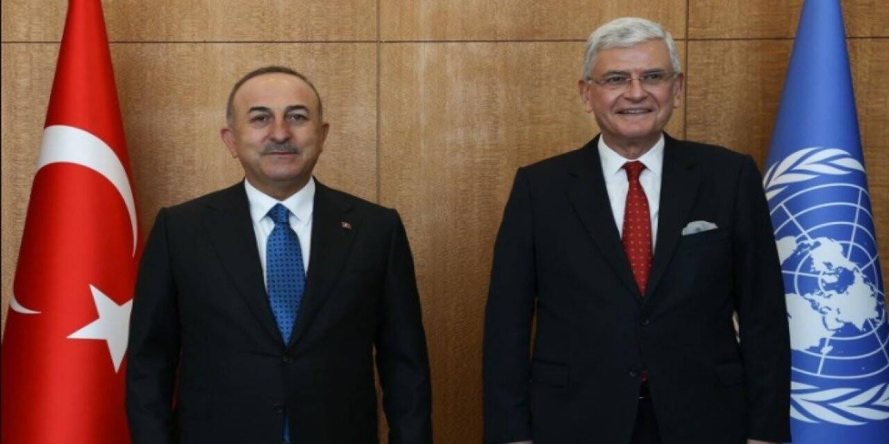 Dışişleri Bakanı Çavuşoğlu, BM 75. Genel Kurulu Başkanı Bozkır ile görüştü