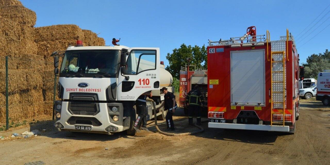 Kalorifer yakıtı üretilen tesiste çıkan yangın söndürüldü