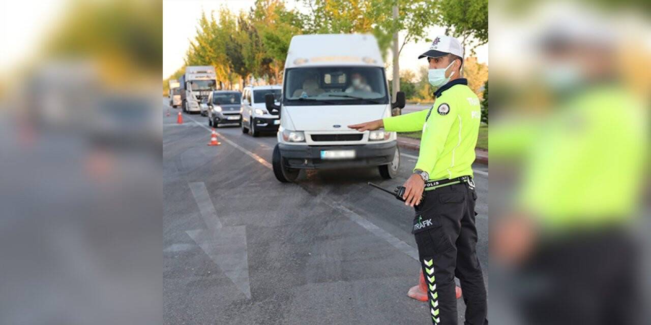 Konya’da 2 bin 395 sürücüye ceza