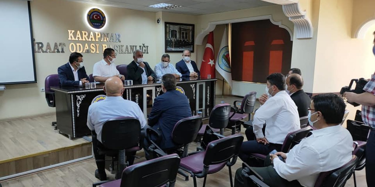 AK Parti ve CHP heyetinden Karapınar'a 'kuraklık' ziyareti
