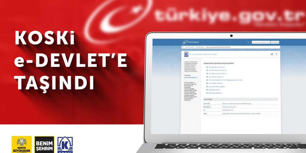 KOSKİ e-Devlet’e Taşındı