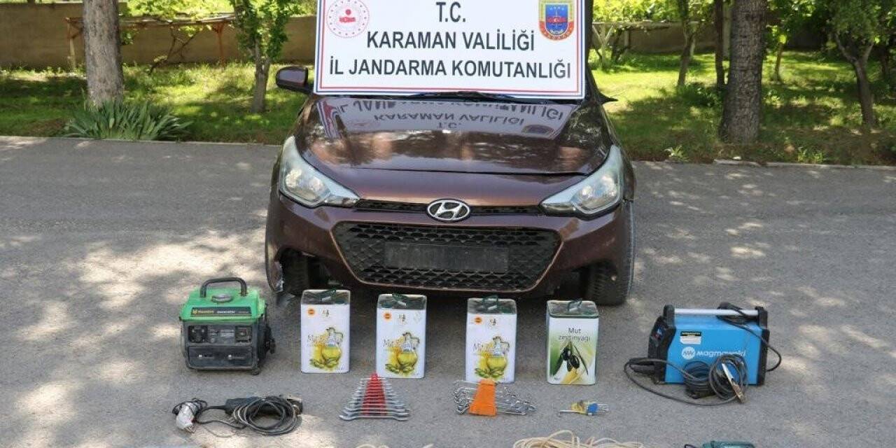 Kiralık otomobille köylerden ne bulduysa çaldı