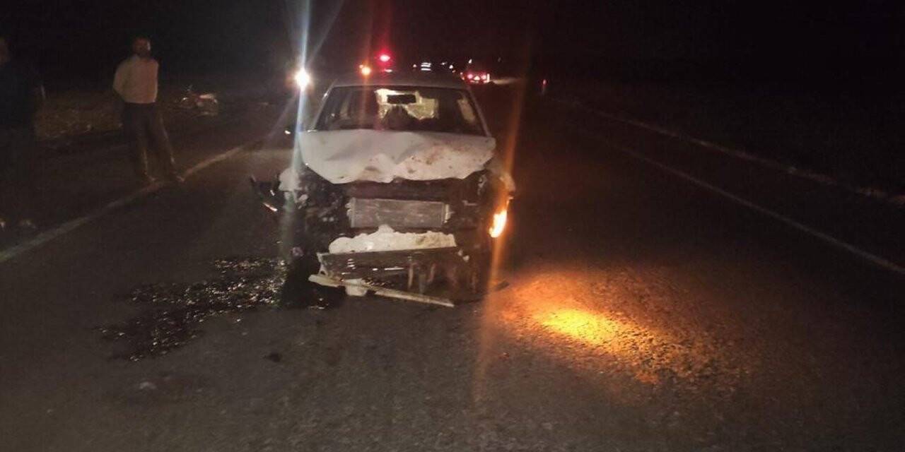 Konya'da kaza! Otomobil sürüye daldı, 14 koyun telef oldu