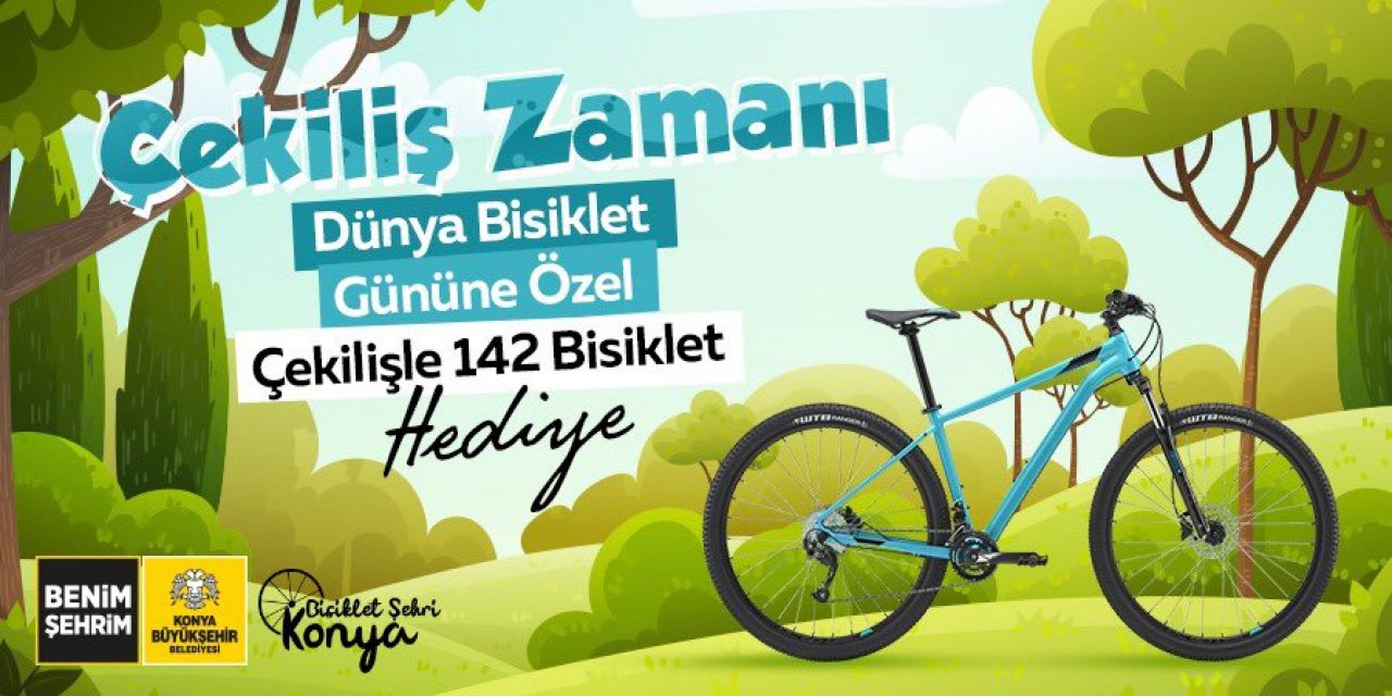 Konya Büyükşehir Belediyesi 142 bisiklet hediye edecek