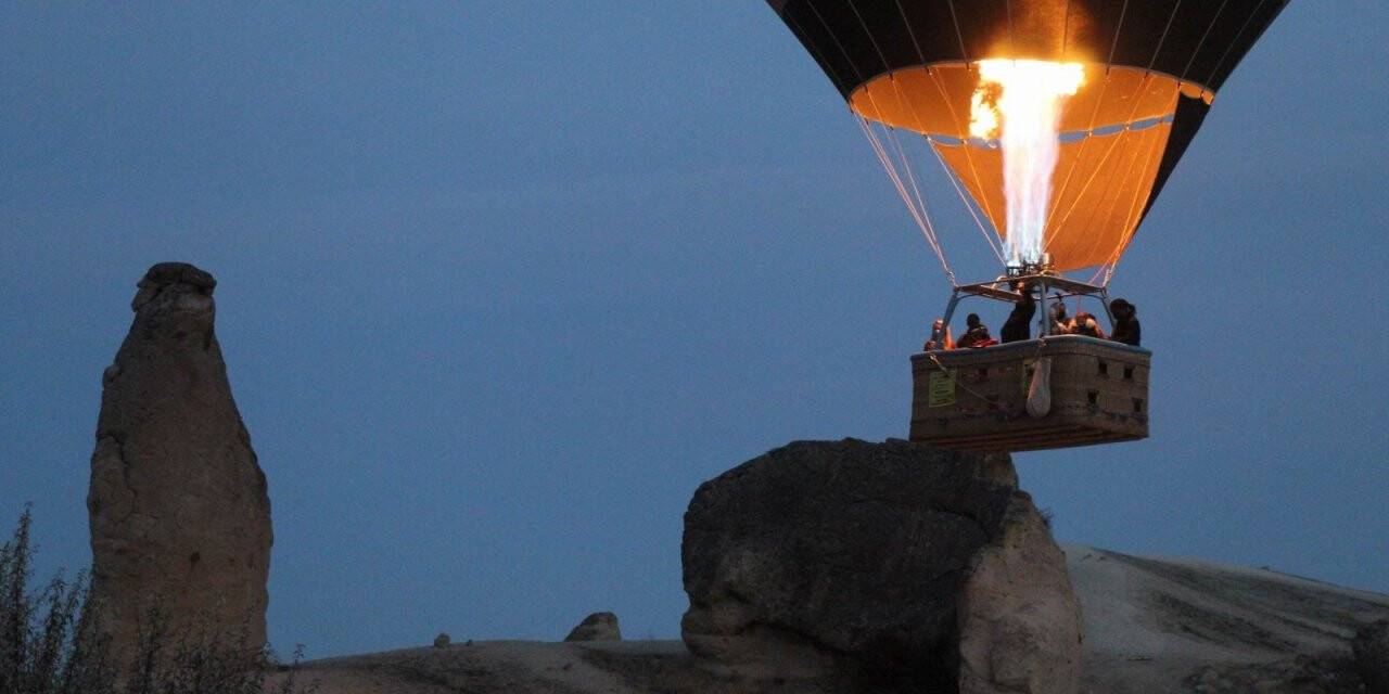 Kapadokya’da balon turları iptal edildi