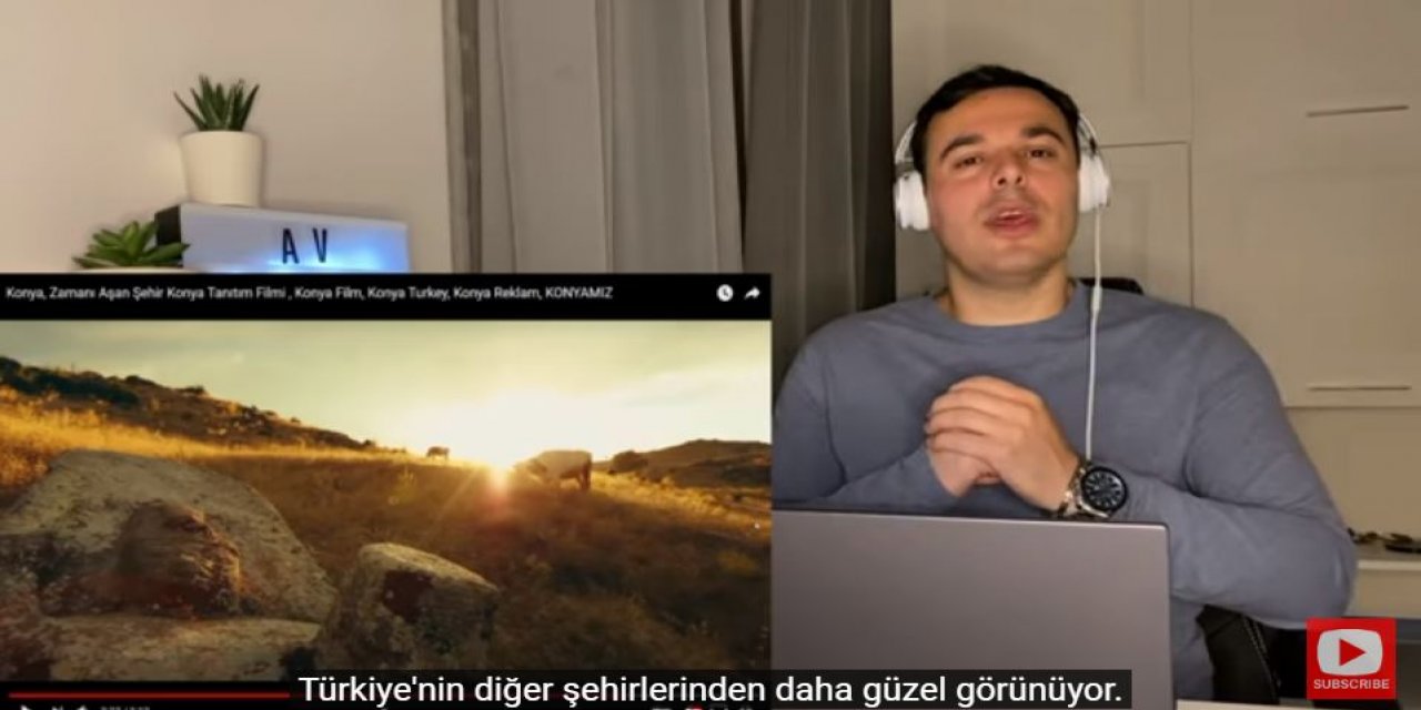 Yabancı YouTuber Konya'ya hayran kaldı (Videolu)