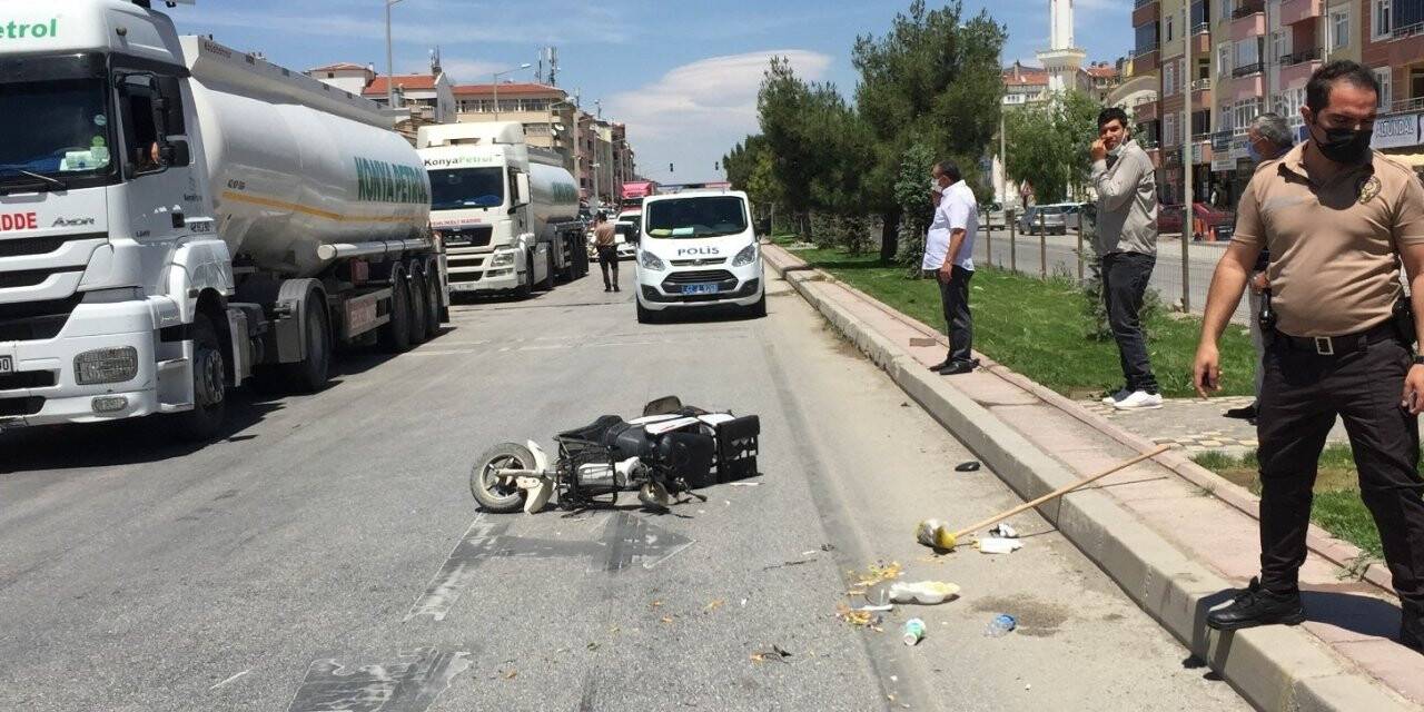 Konya'da triportörle elektrikli bisiklet çarpıştı: 2 yaralı