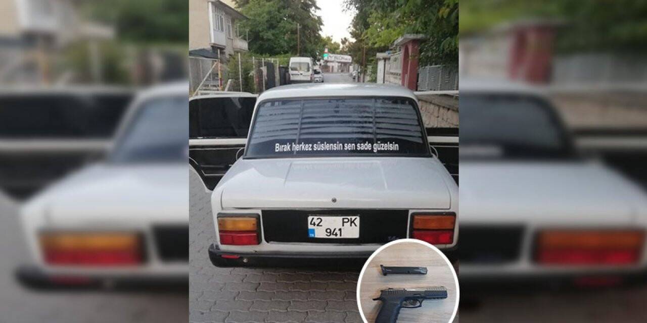 Polis merkezinin önünde havaya ateş açtı, kovalamacayla yakalandı