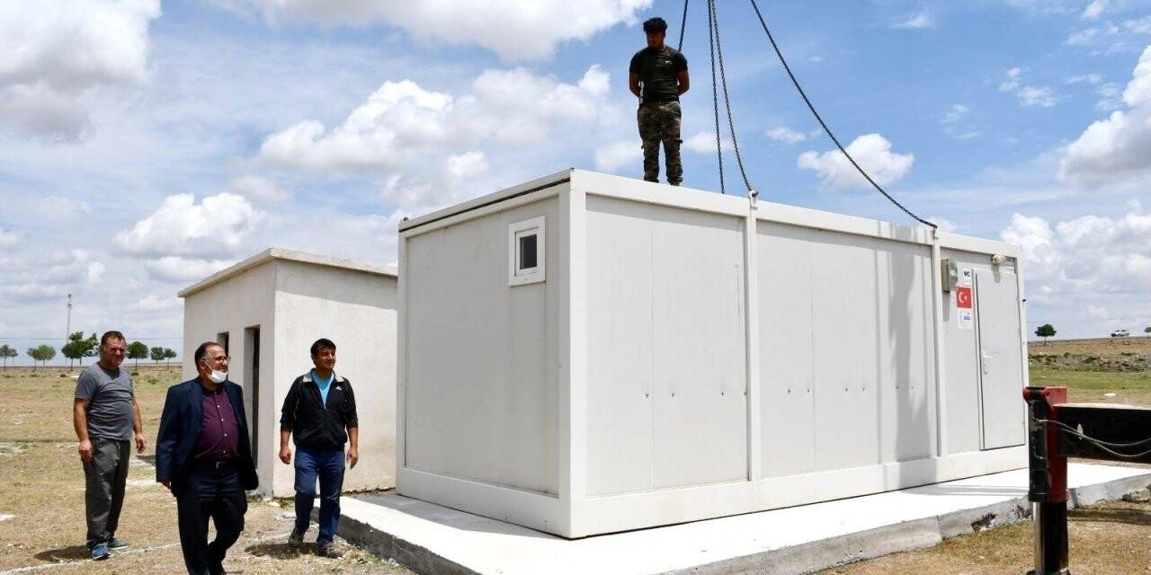Kulu’da mevsimlik işçiler için konteynerler yerleştirildi