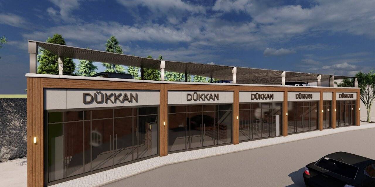 Hadim’e yeni dükkanlar ve otopark yapılıyor