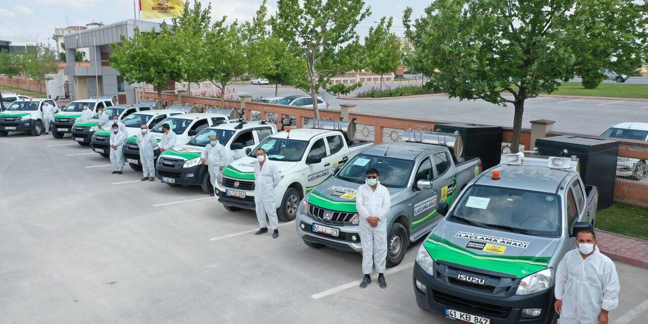 Konya genelinde haşereyle mücadele sürüyor