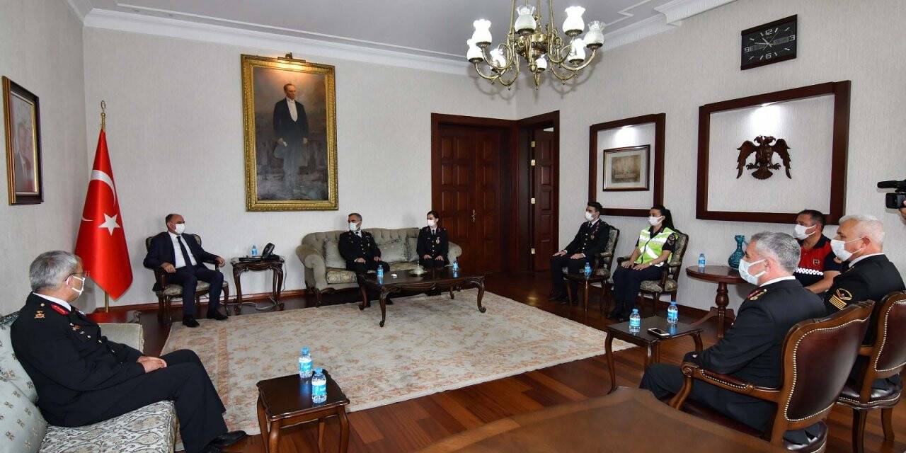 Jandarma teşkilatından Vali Özkan’a ziyaret