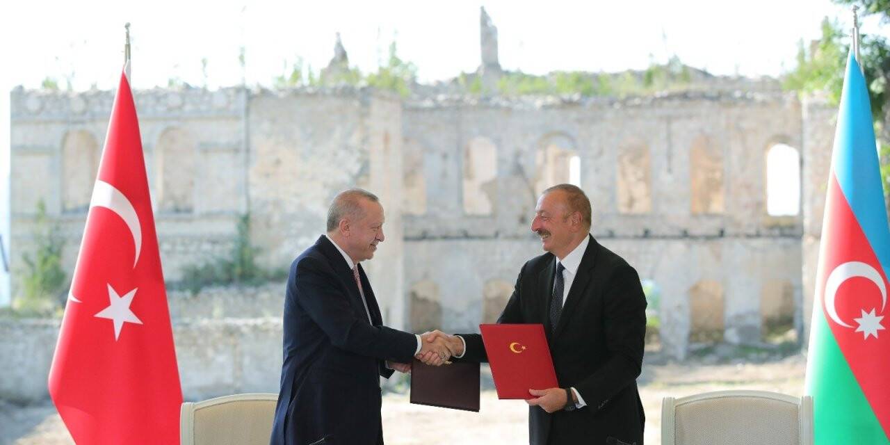 Erdoğan ve Aliyev, Şuşa Beyannamesi’ni imzaladı (VİDEO)