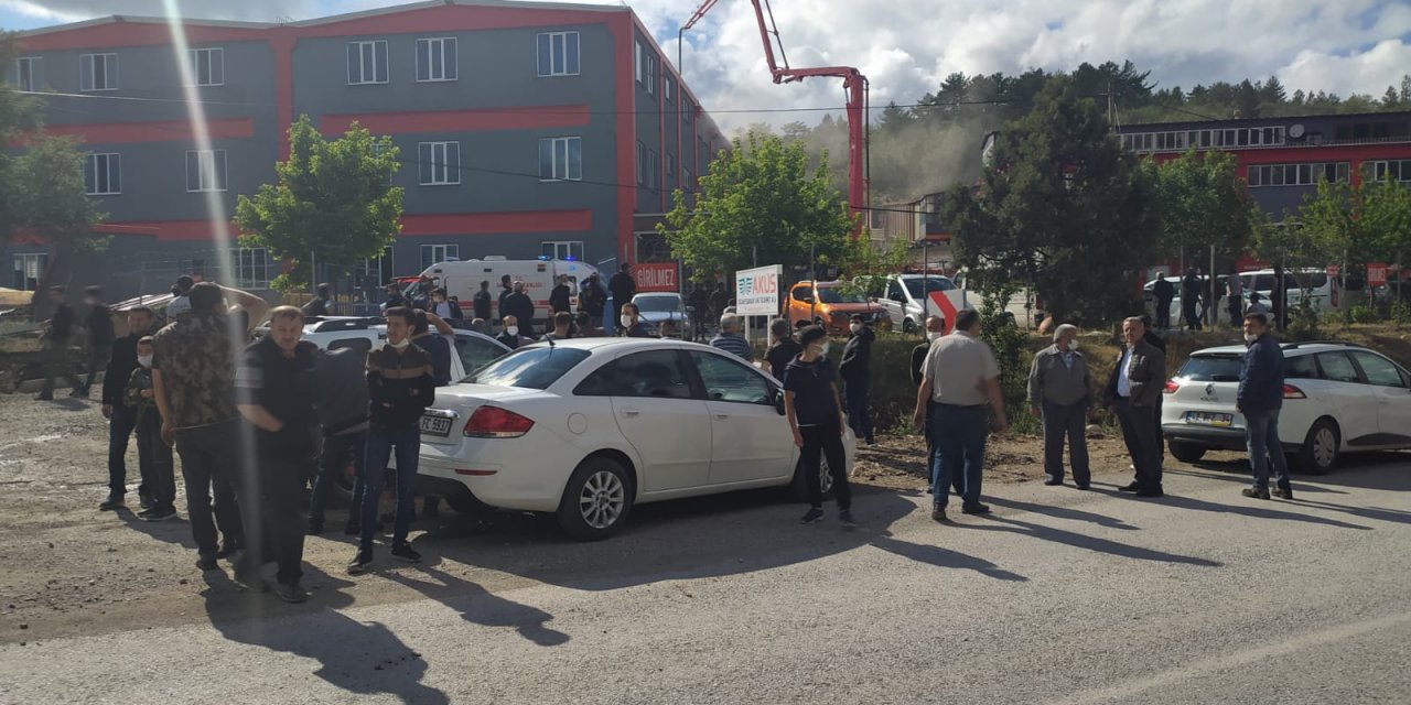 Konya'da bir silah fabrikasında çıkan yangın itfaiye ekiplerince söndürüldü
