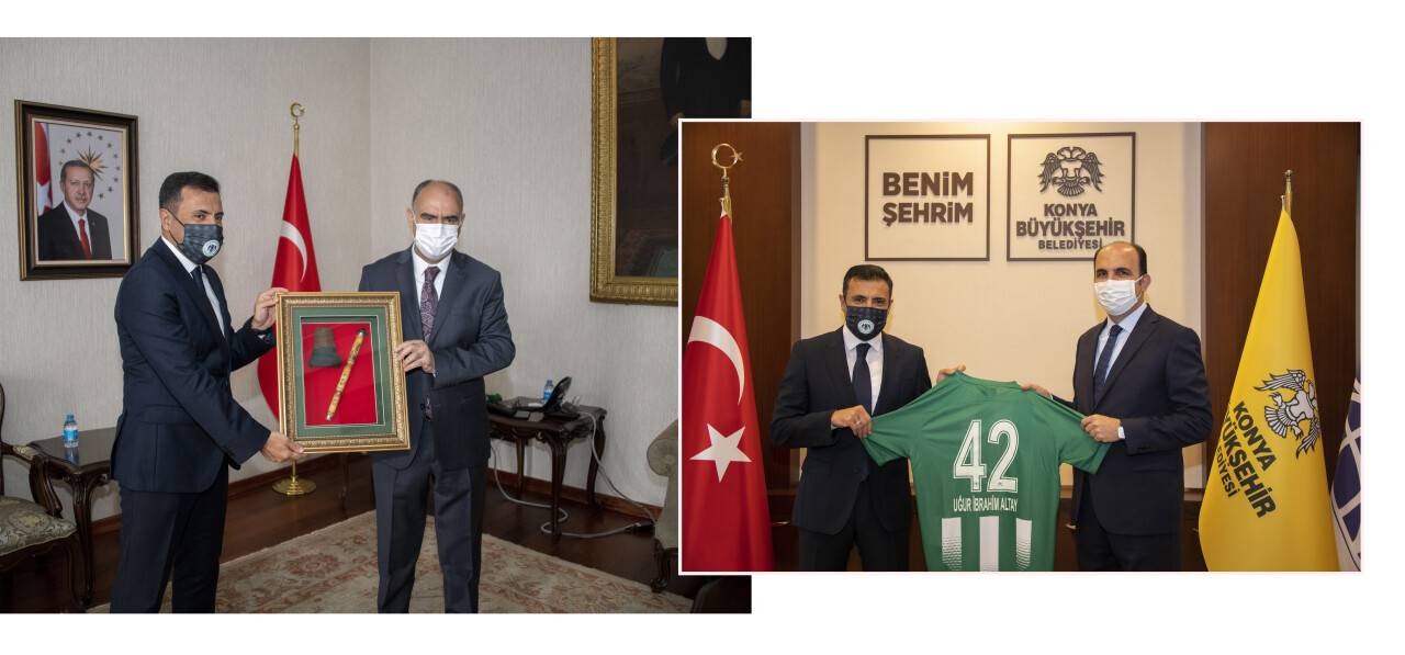 Konyaspor yönetiminden protokol ziyaretleri
