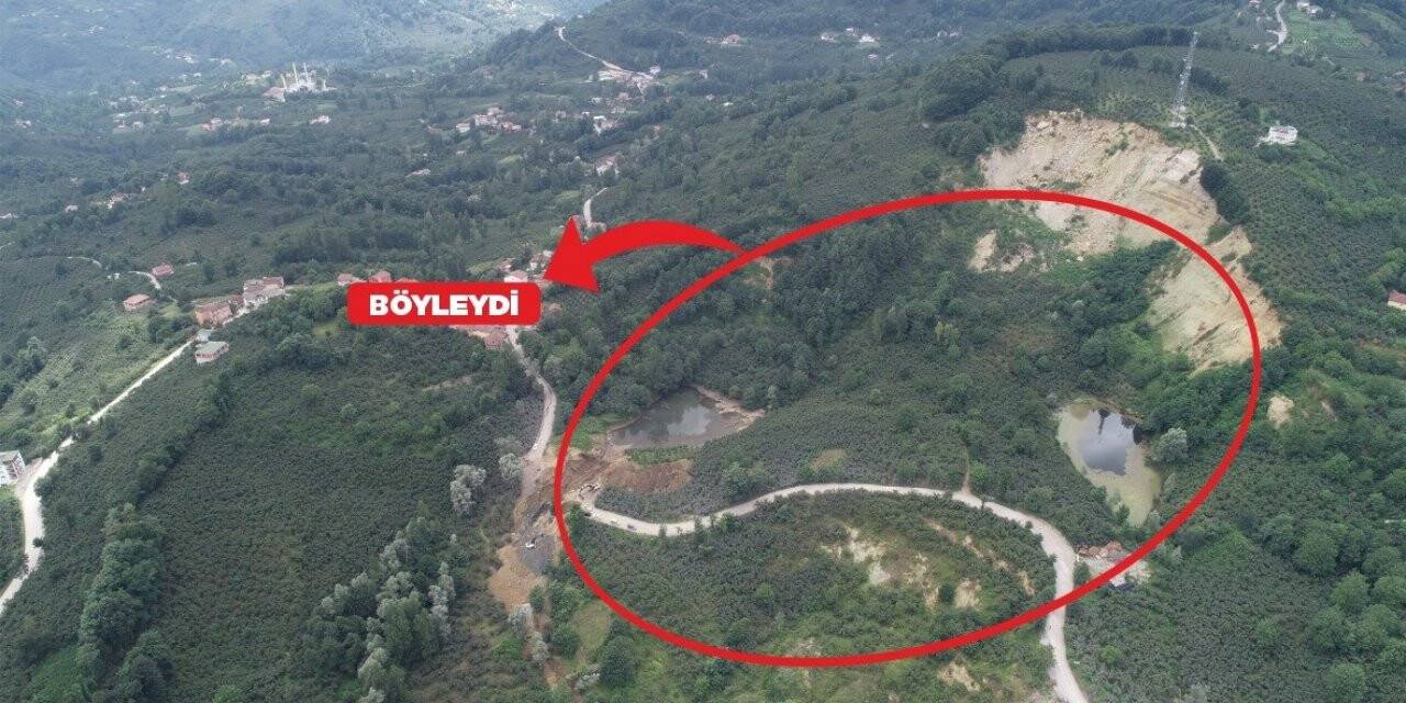 80 yıllık heyelan böyle durdu