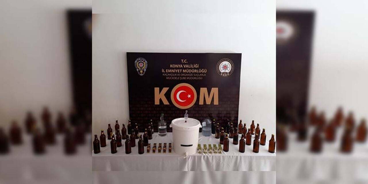 Konya’da bin 65 litre kaçak akaryakıt yakalandı