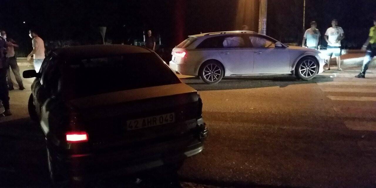 Konya’da kaza! İki otomobil çarpıştı: 3 yaralı