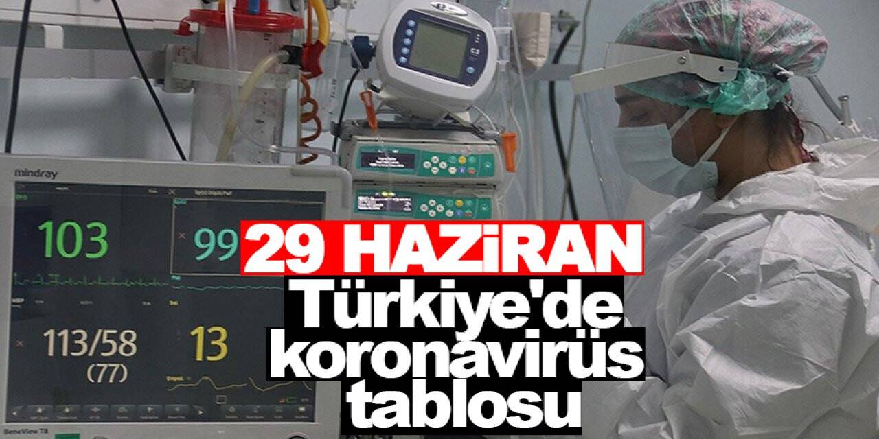 29 Haziran koronavirüs rakamları açıklandı