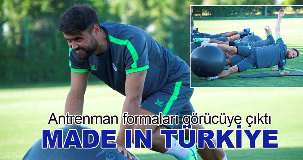 Konyaspor'un Türk malı antrenman formaları görücüye çıktı