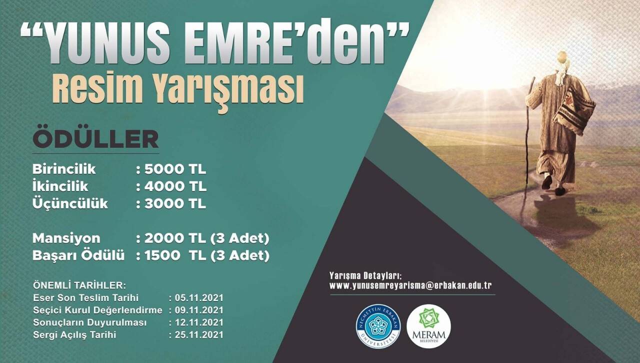 Meram’da Yunus Emre’nin fikirleri resimleştirilecek