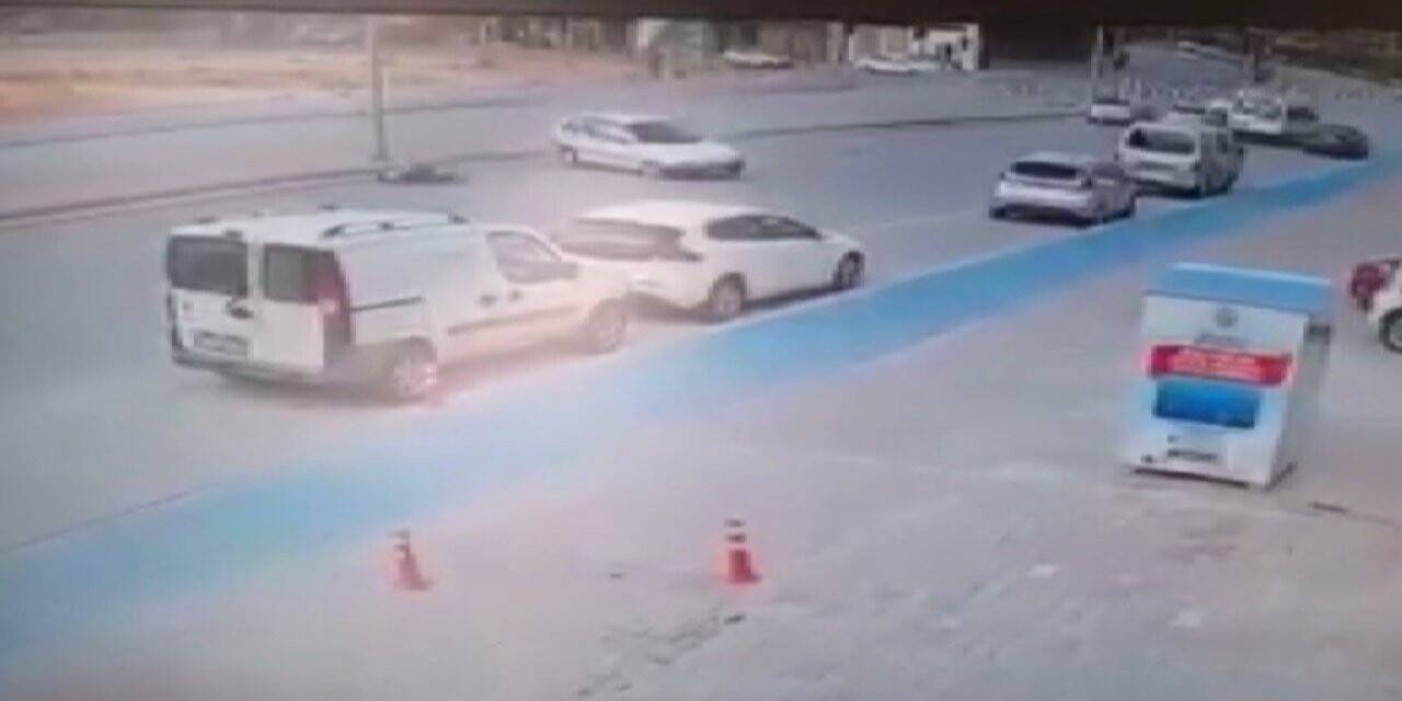 Refüjdeki yayaya çarptı