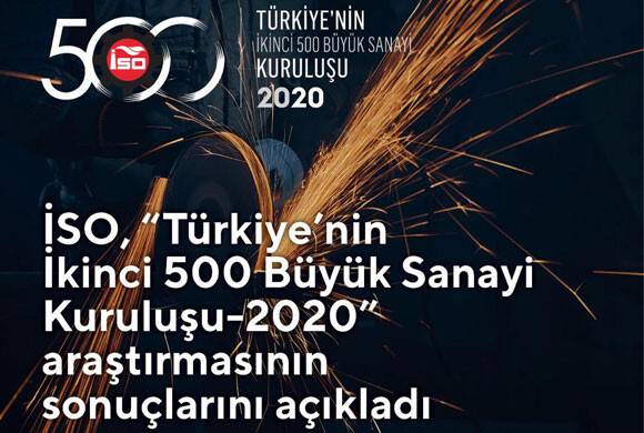 İSO "Türkiye’nin İkinci 500 Büyük Sanayi Kuruluşu" sonuçlarını açıkladı