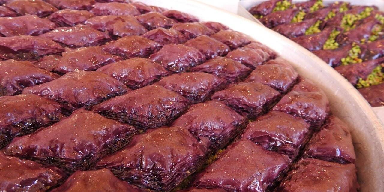 Şeker hastalarına özel mor baklava