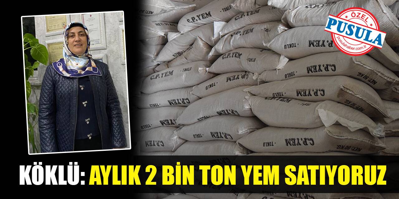 Köklü: Aylık 2 bin ton yem satıyoruz