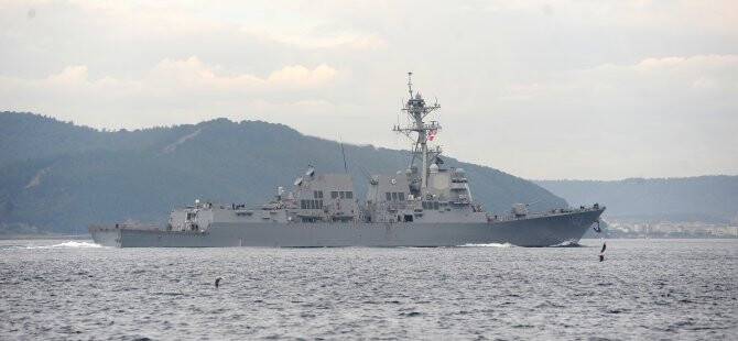 ABD savaş gemisi, Çanakkale Boğazı'ndan geçti