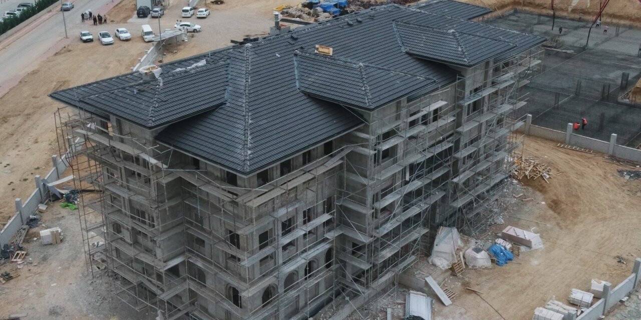 Yazır karakol binası yükseliyor