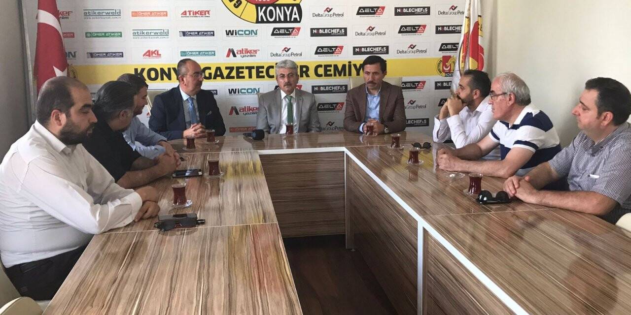 Kavuş ve Kılca’dan Konya Gazeteciler Cemiyeti’ne ziyaret