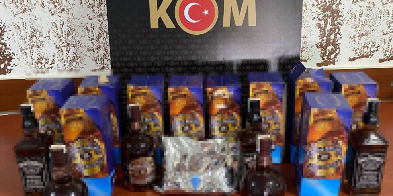 Aksaray’da kaçak sigara ve sahte içki operasyonu