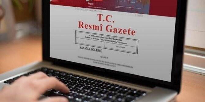 TBMM kararları Resmi Gazete'de