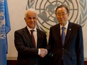 Eroğlu, Bm Genel Sekreteri Ban Ki Moon İle Görüştü