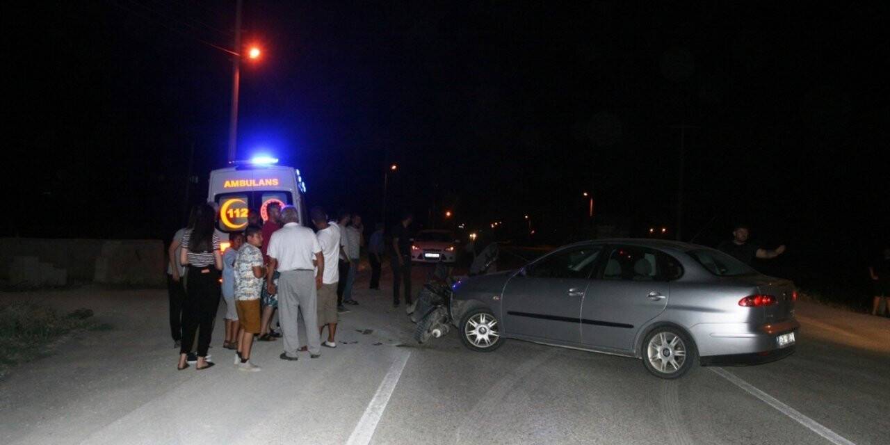 Konya’da otomobil ile motosiklet çarpıştı: 2 yaralı