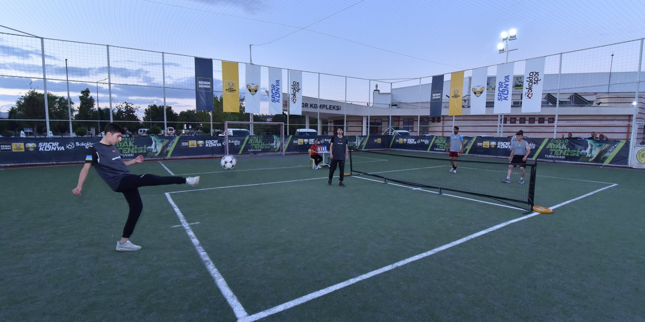 Konya'da Ayak Tenisi Turnuvası düzenlendi