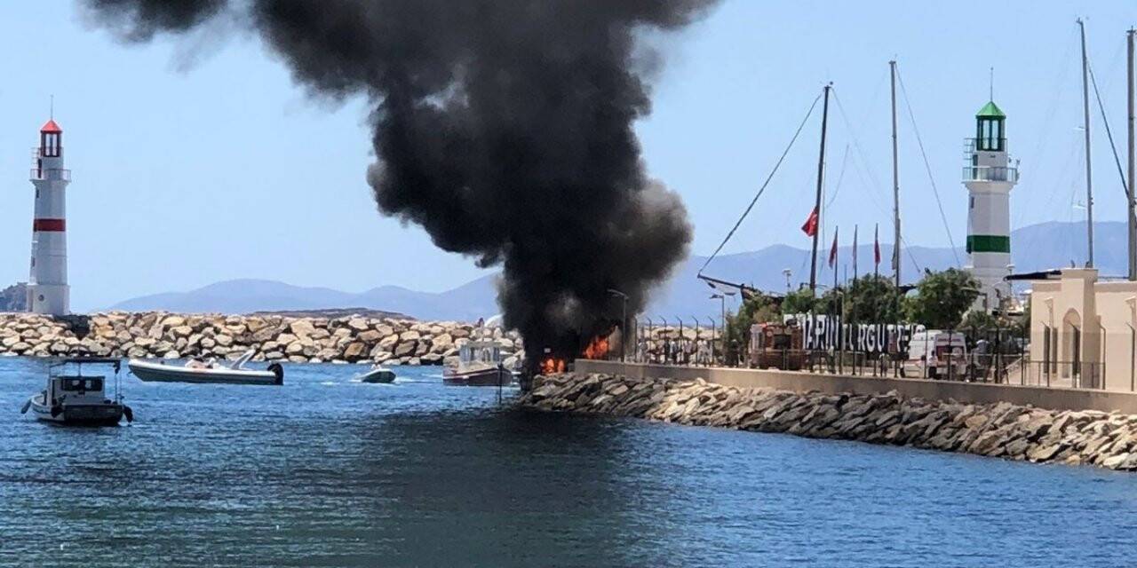 Milyon dolarlık yat küle döndü