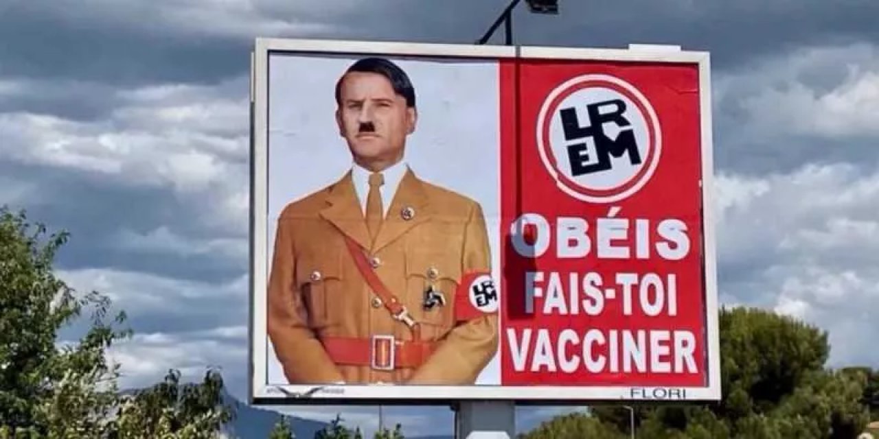 Macron’u Hitler’e benzeten afişlerle ilgili soruşturma başlatıldı