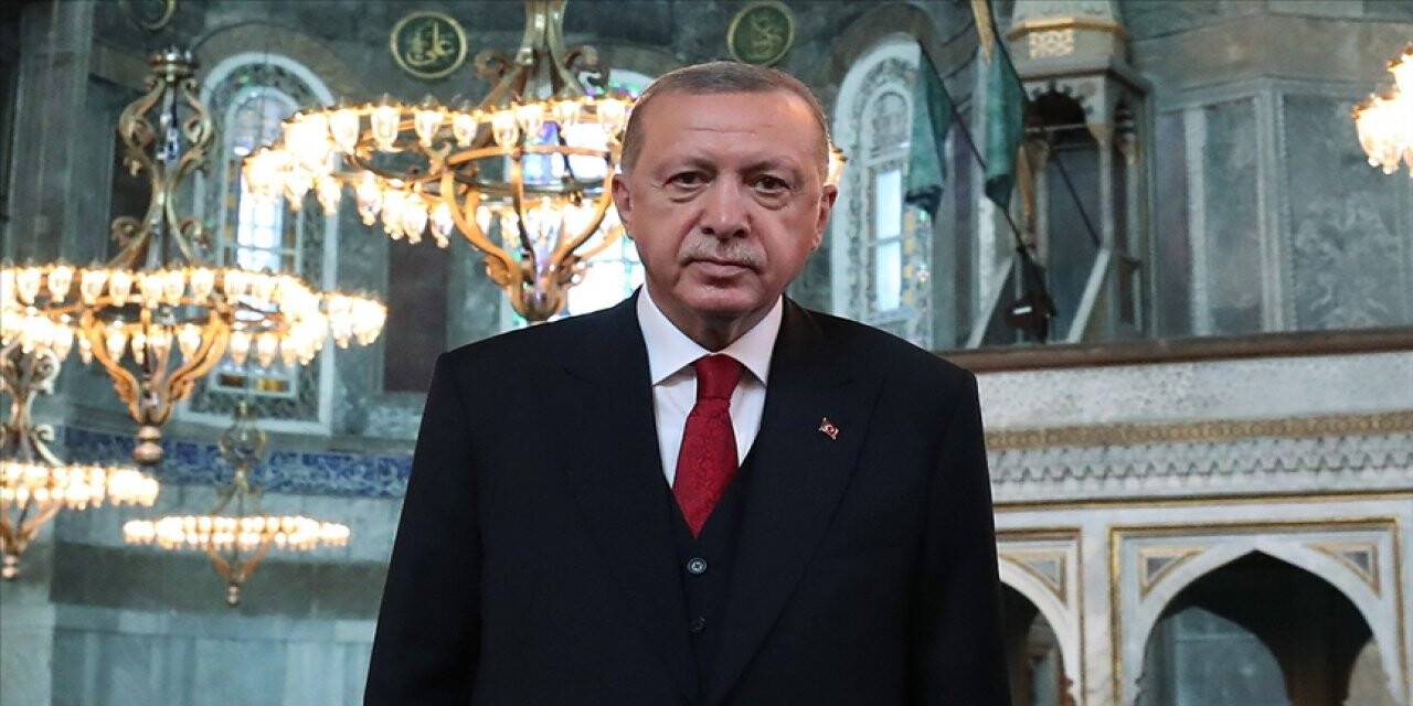 Cumhurbaşkanı Erdoğan'dan  Ayasofya mesajı: Ezanlar kıyamete kadar eksik olmayacak